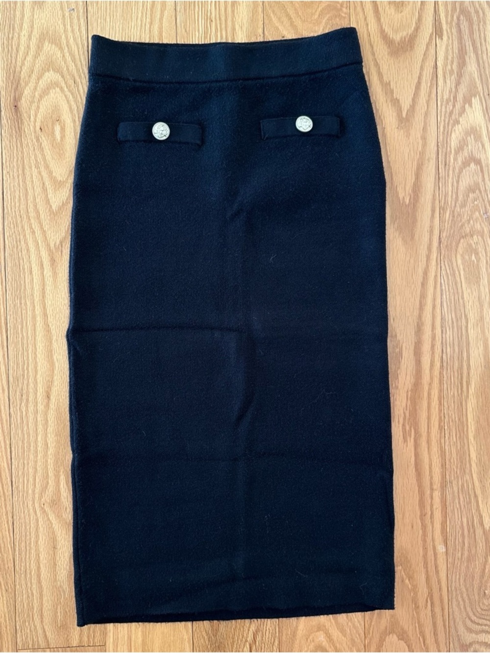 Vera moda black knot midi skirt